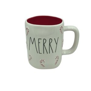 Rae Dunn Merry Christmas Candy Cane Mug